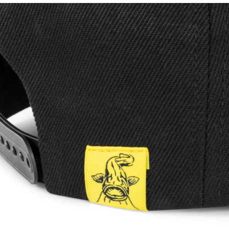 CASQUETTE BLACK CAT BLACK AND YELLOW TRUCKER CAP