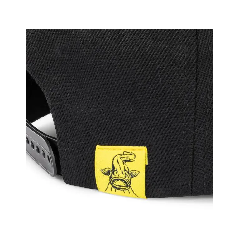 CASQUETTE BLACK CAT BLACK AND YELLOW TRUCKER CAP