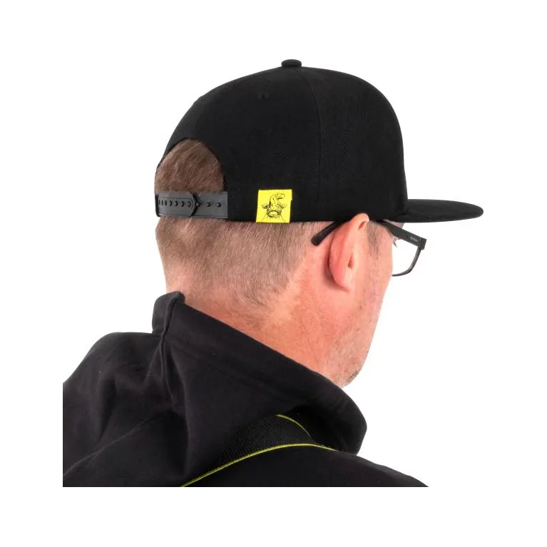 CASQUETTE BLACK CAT BLACK AND YELLOW TRUCKER CAP