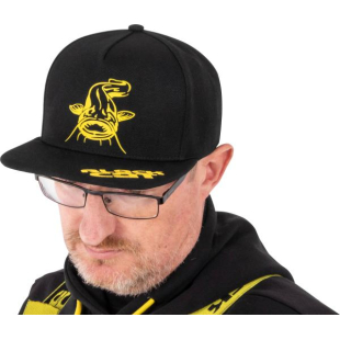 CASQUETTE BLACK CAT BLACK FLAT PEAK CAP