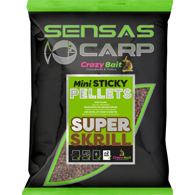 MINI STICKY PELLETS SENSAS 700 GR MINI STICKY PELLETS SENSAS 700 GR