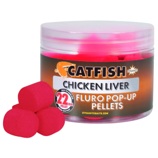 FLUORO POP UP CHIKEN LIVER DYNAMITE BAIT 22 MM