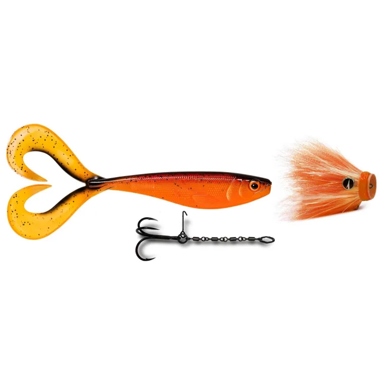 LEURRE MONTE COMBO VMC MUSTACHE SHALLOW + PIKE CHAIN + RAPALA OLIO