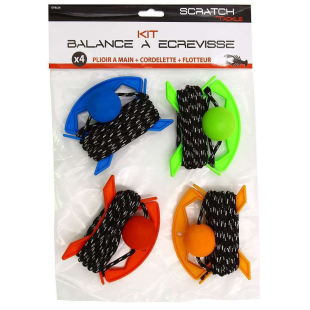 KIT CORDE ET FLOTTEUR POUR BALANCE ECREVISSE SCRATCH TACKLE