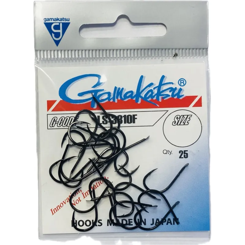 Gamakatsu LS-3310F – Hameçon mer nickelé noir par 25