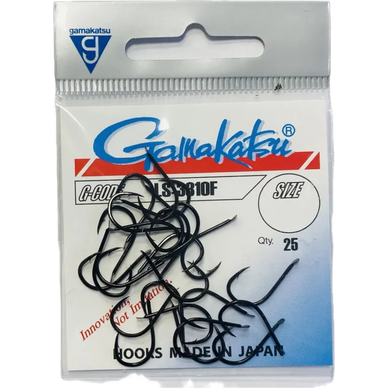 Gamakatsu LS-3310F – Hameçon mer nickelé noir par 25