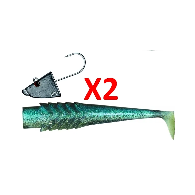 LEURRE SOUPLE ILLEX NITRO BOLE SHAD 180 DBL + NITRO BOLE HEAD