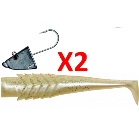 LEURRE SOUPLE ILLEX NITRO BOLE SHAD 180 SF + NITRO BOLE HEAD