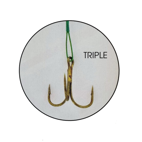 BAS DE LIGNE POWERLINE CARN'ACIER 7 BRINS TRIPLE