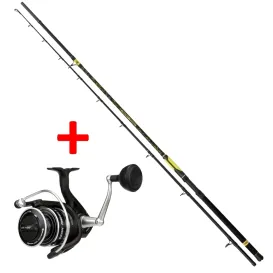 ENSEMBLE CANNE + MOULINET BLACK CAT PERFECT PASSION 280 CM