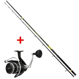 ENSEMBLE BLACK CAT CANNE PERFECT PASSION XH-S + MOULINET PASSION PRO + TRESSE