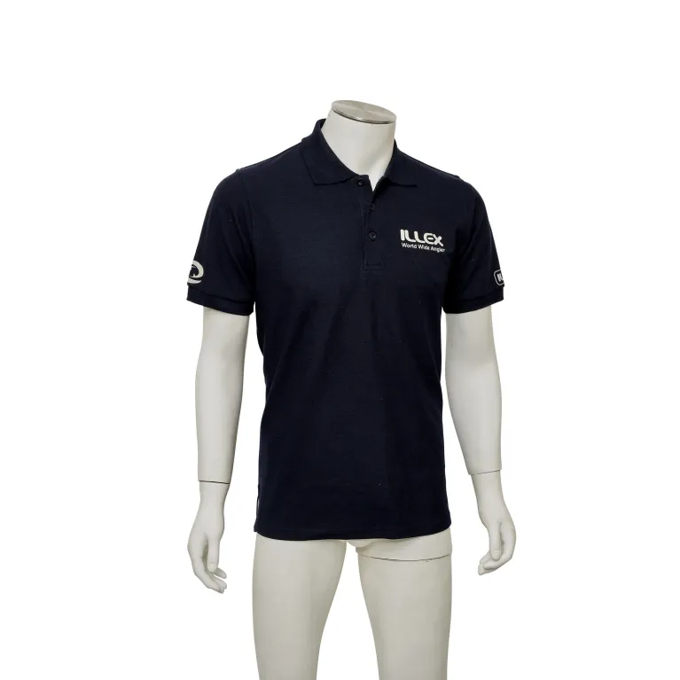 Polo Illex manches courtes bleu marine