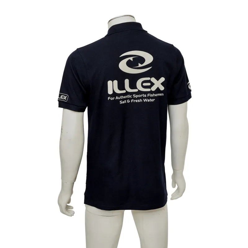 Polo Illex manches courtes bleu marine