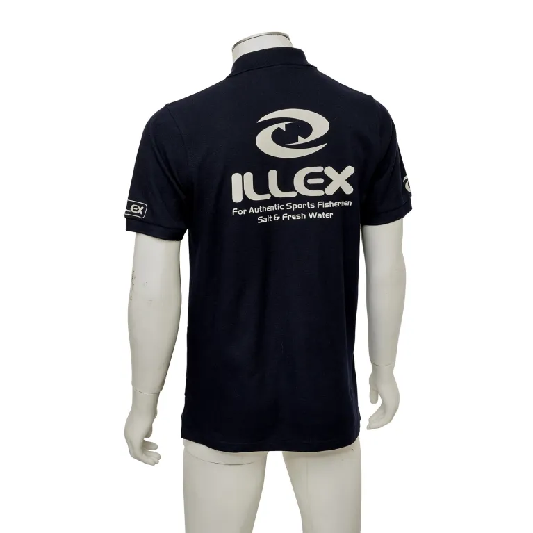 Polo Illex manches courtes bleu marine