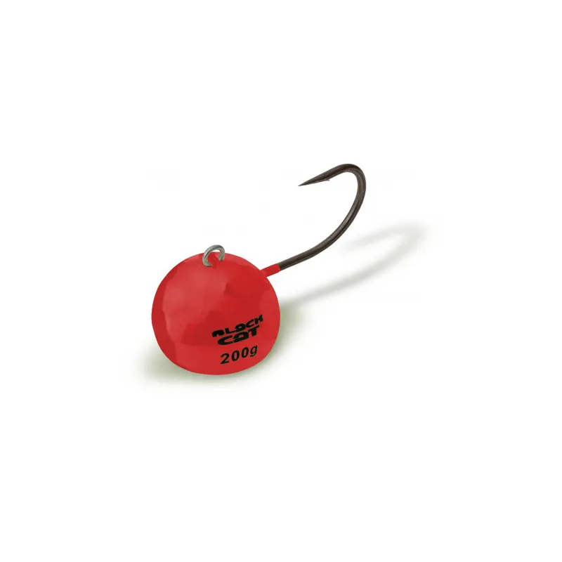 TETE PLOMBEE FIREBALL BLACK CAT 200 GR RED
