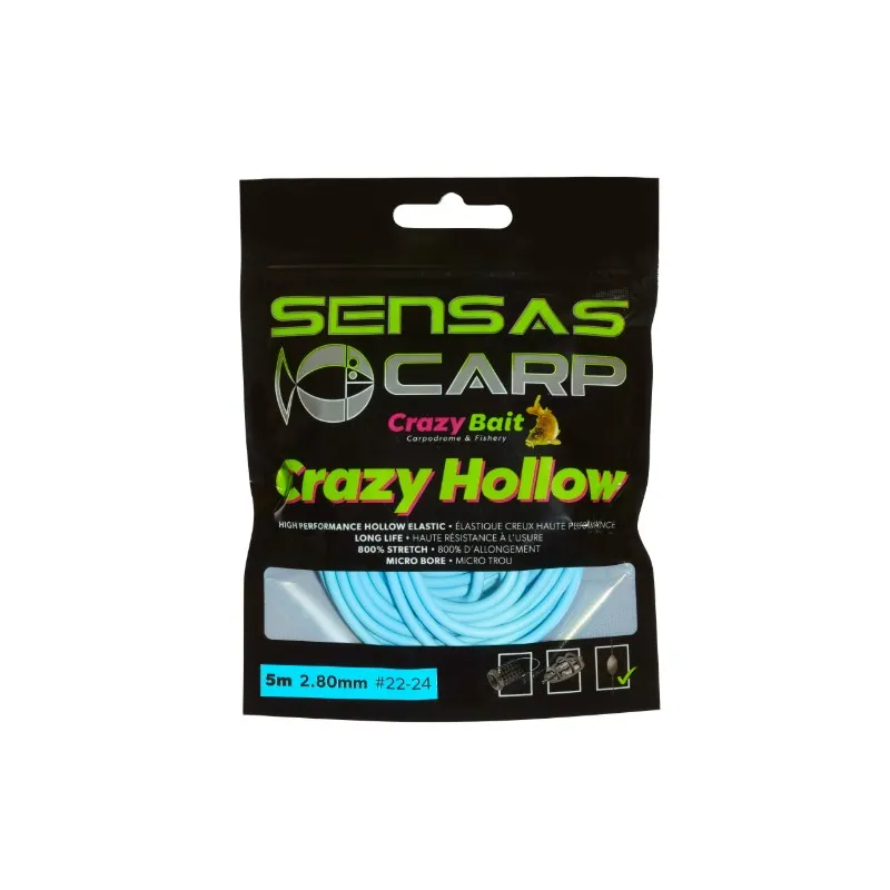 ELASTIQUE SENSAS CRAZY HOLLOW 800%