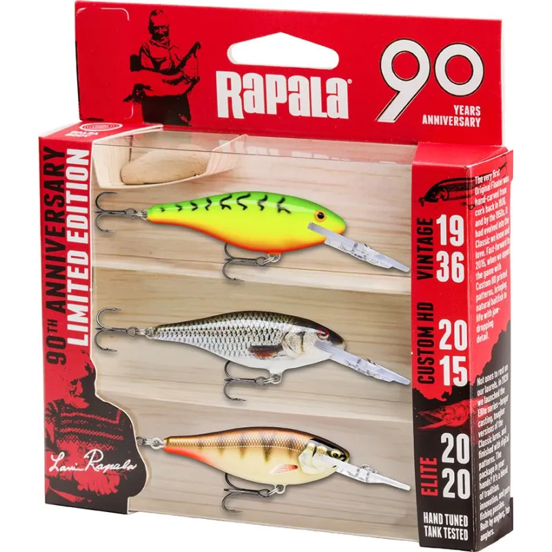 LEURRES RAPALA 90 YEARS LURE KIT SHAD RAP 07