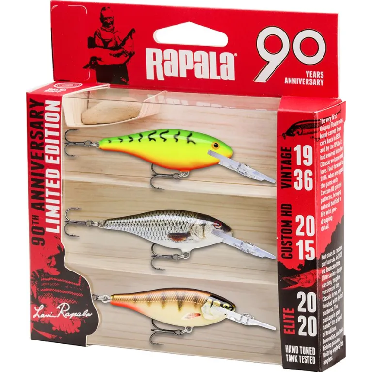 LEURRES RAPALA 90 YEARS LURE KIT SHAD RAP 07