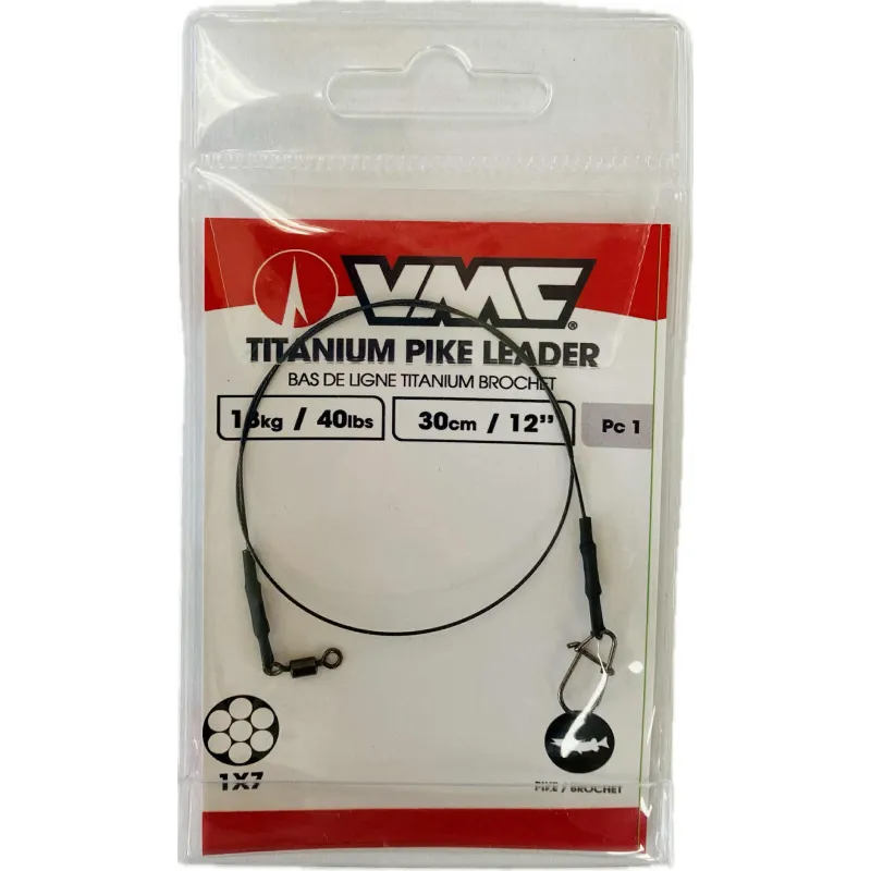BAS DE LIGNE VMC TITANIUM PIKE LEADER 30 CM