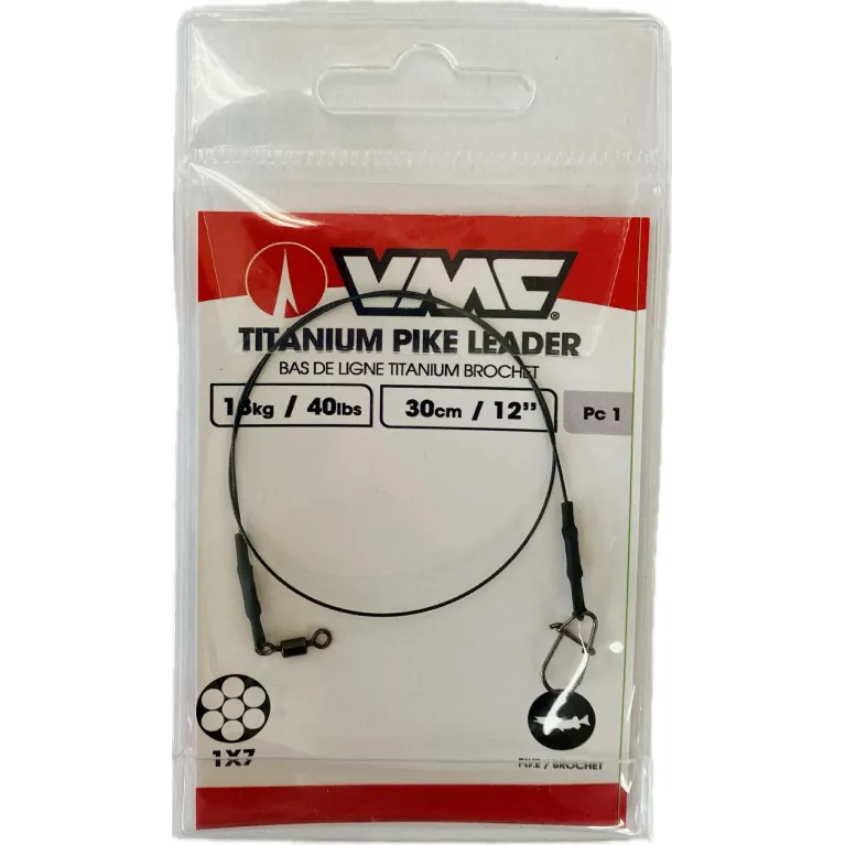 BAS DE LIGNE VMC TITANIUM PIKE LEADER 30 CM