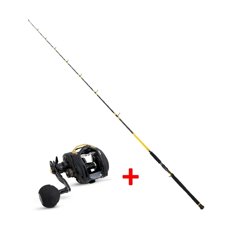 ENSEMBLE  BLACK CAT CANNE FREESTYLE PRO CASTING 220 + MOULINET CAST 301 LH