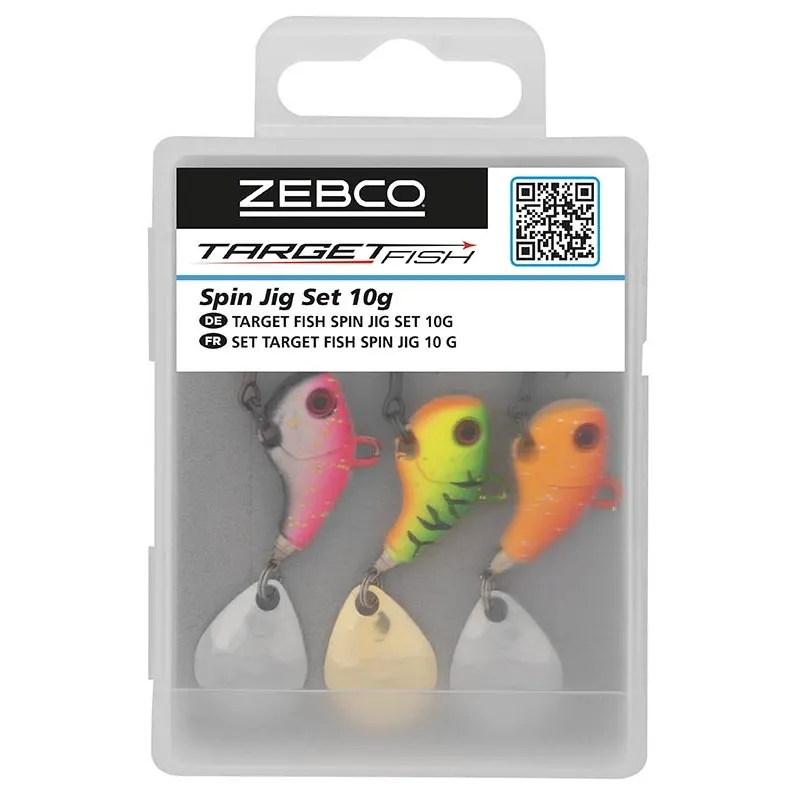 KIT LEURRE ZEBCO TARGET FISH SPINJIG 10 GR