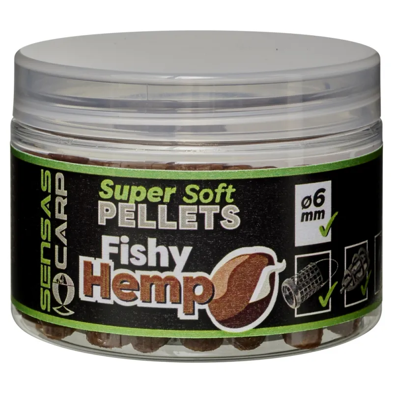 SUPER SOFT PELLETS 6MM NATURAL SENSAS 60 GR