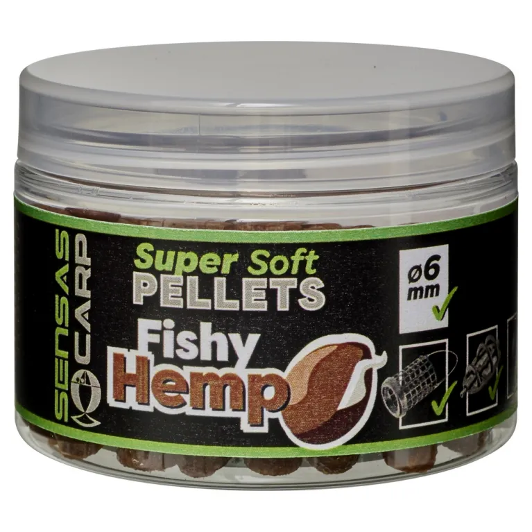 SUPER SOFT PELLETS 6MM NATURAL SENSAS 60 GR
