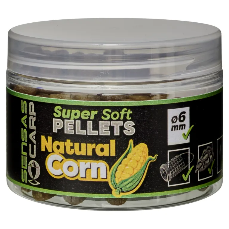 SUPER SOFT PELLETS 6MM NATURAL SENSAS 60 GR