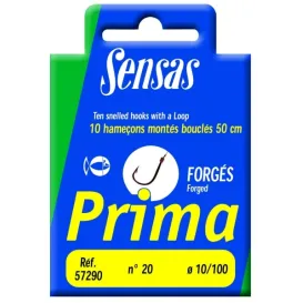 Sensas Hameçon Monté Prima Forgés – Bas de ligne 50 cm
