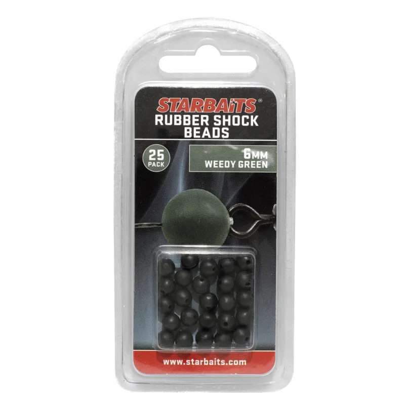 PERLES CAOUTCHOUC STARBAITS 6MM MARRON