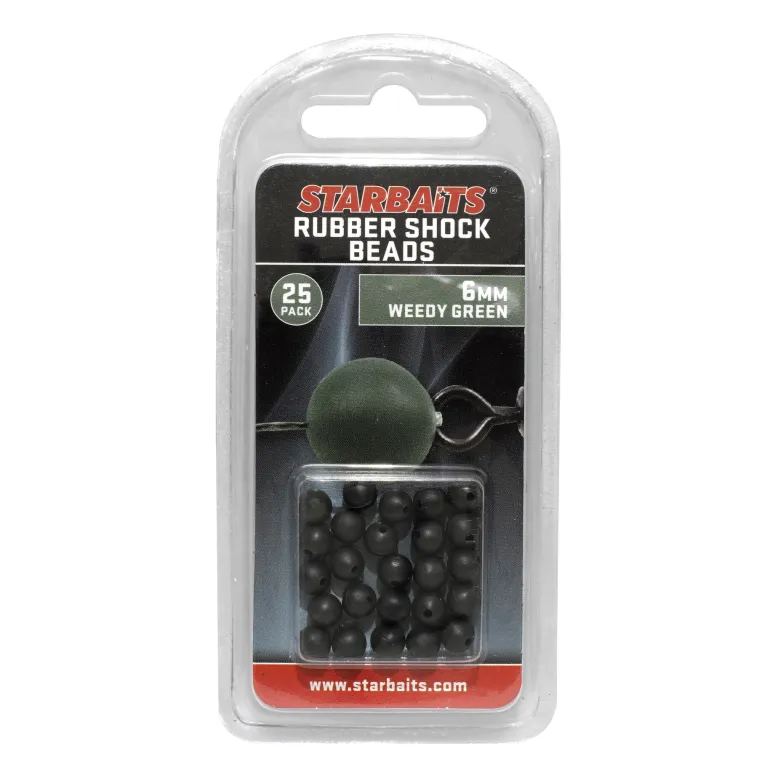 PERLES CAOUTCHOUC STARBAITS 6MM MARRON