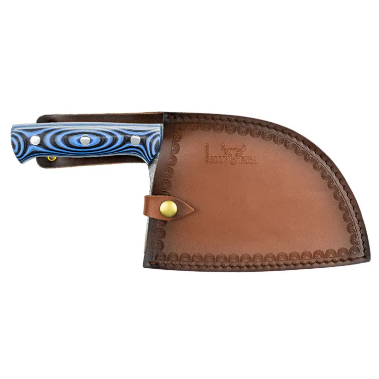 COUTEAU MAD BULL SERBIAN SAMURA BLEU
