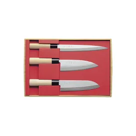 COFFRET 3 COUTEAUX SEKIRYU SANTOKU-DEBA-SASHIMI