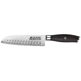 Couteau Santoku Wusaki Série San Mai - Lame 17 cm en acier 10Cr15CoMoV