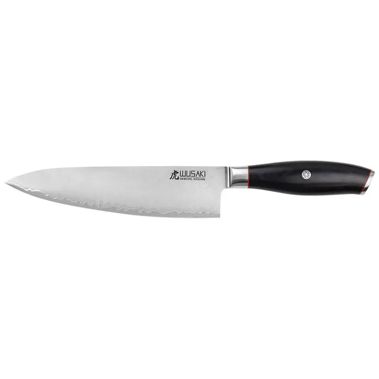 Couteau Chef Wusaki Série San Mai - Lame 20 cm en acier 10Cr15CoMoV