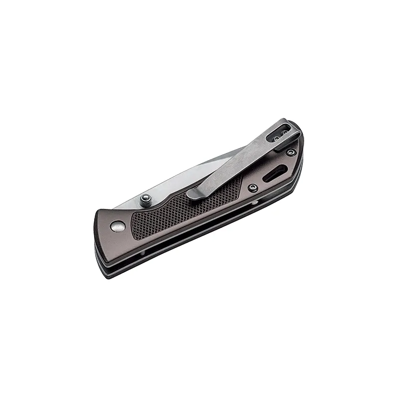 Couteau Böker Magnum Advance Checkering Dark Bronze - Lame 85 mm en acier 440C