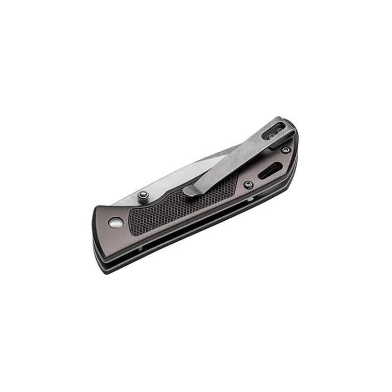 Couteau Böker Magnum Advance Checkering Dark Bronze - Lame 85 mm en acier 440C