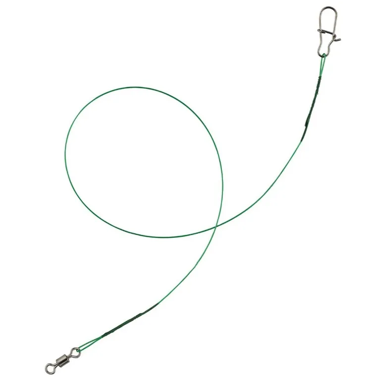 Avançon Acier SRT 7 Brins avec Émerillon et Agrafe 30 cm – Lot de 3