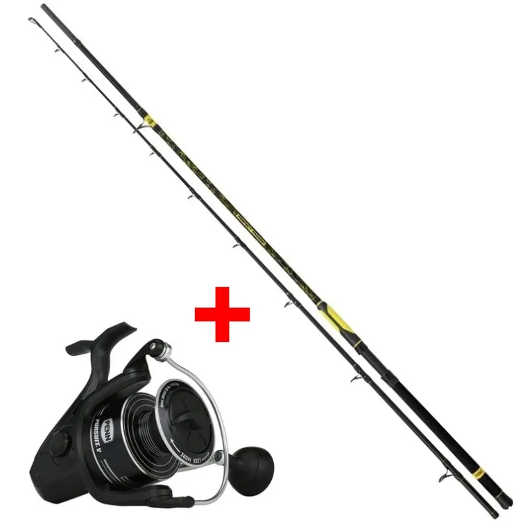 ENSEMBLE BLACK CAT CANNE PERFECT PASSION XH-S  280 + MOULINET PENN PURSUIT V 8000