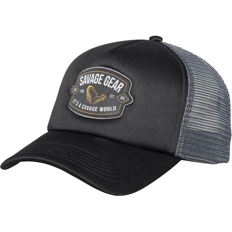 CASQUETTE SAVAGE GEAR BADGE TRUCKER CAP BLACK