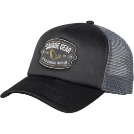 CASQUETTE SAVAGE GEAR BADGE TRUCKER CAP BLACK