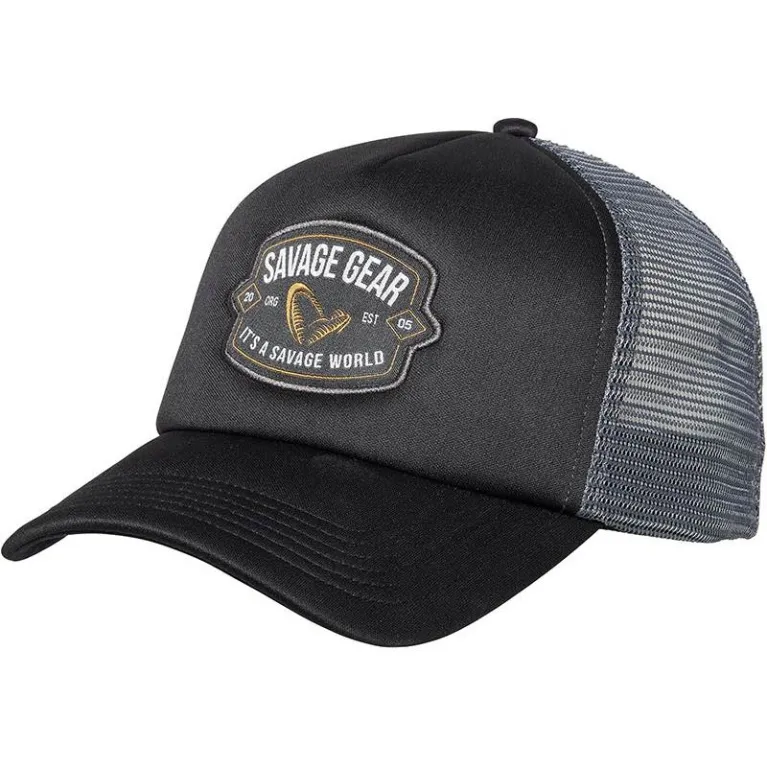 CASQUETTE SAVAGE GEAR BADGE TRUCKER CAP BLACK