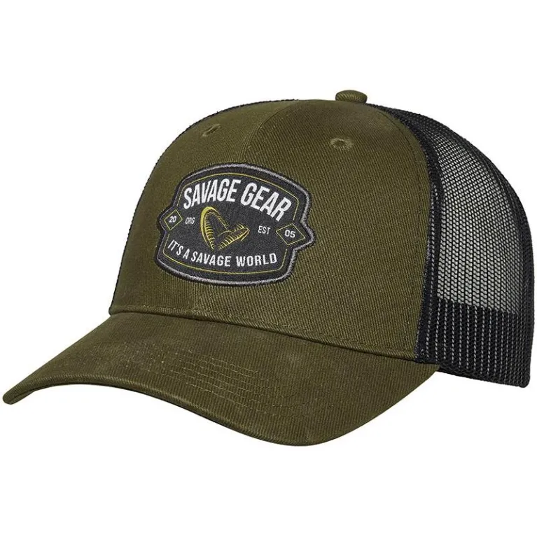 CASQUETTE SAVAGE GEAR BADGE TRUCKER CAP GREEN