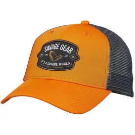 CASQUETTE SAVAGE GEAR BADGE TRUCKER CAP ORANGE