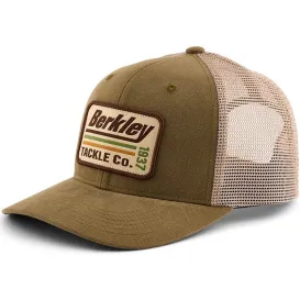 CASQUETTE BERKLEY STRIPER TRUCKER CAP OLIVE KHAKI