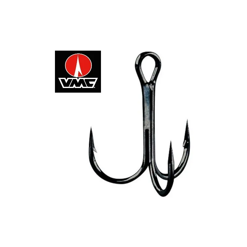 Hameçon Triple VMC 8540 BK Vanadium – Haute Résistance pour Carnassiers – Pochette de 10