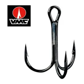 Hameçon Triple VMC 8540 BK Vanadium – Haute Résistance pour Carnassiers – Pochette de 10