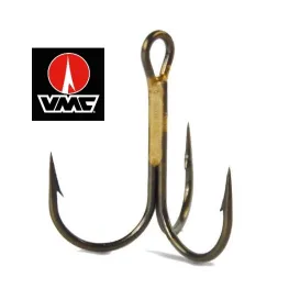Hameçon Triple VMC 9649 BZ Bronze – Acier Hi-Carbon – Boîte de 10