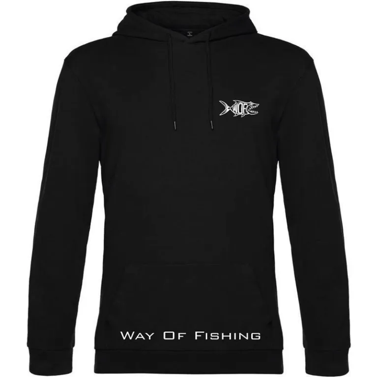 WOF Sweet Thon Noir sweat à capuche pêche